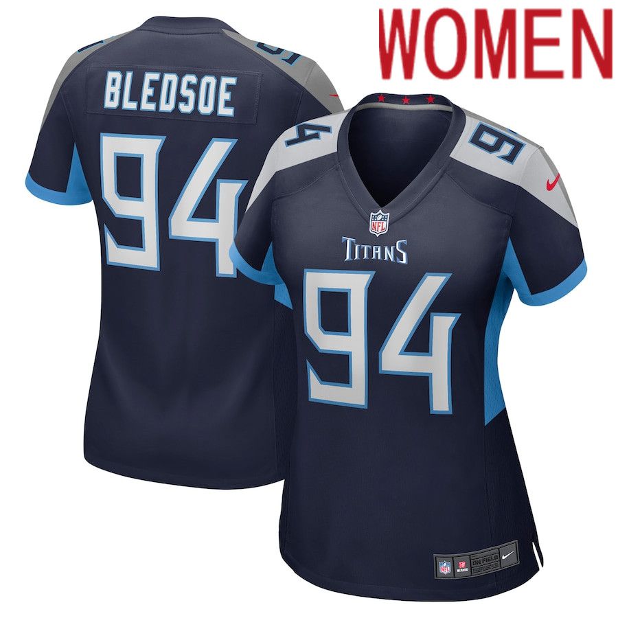 Women Tennessee Titans 94 Amani Bledsoe Nike Navy Game NFL Jersey